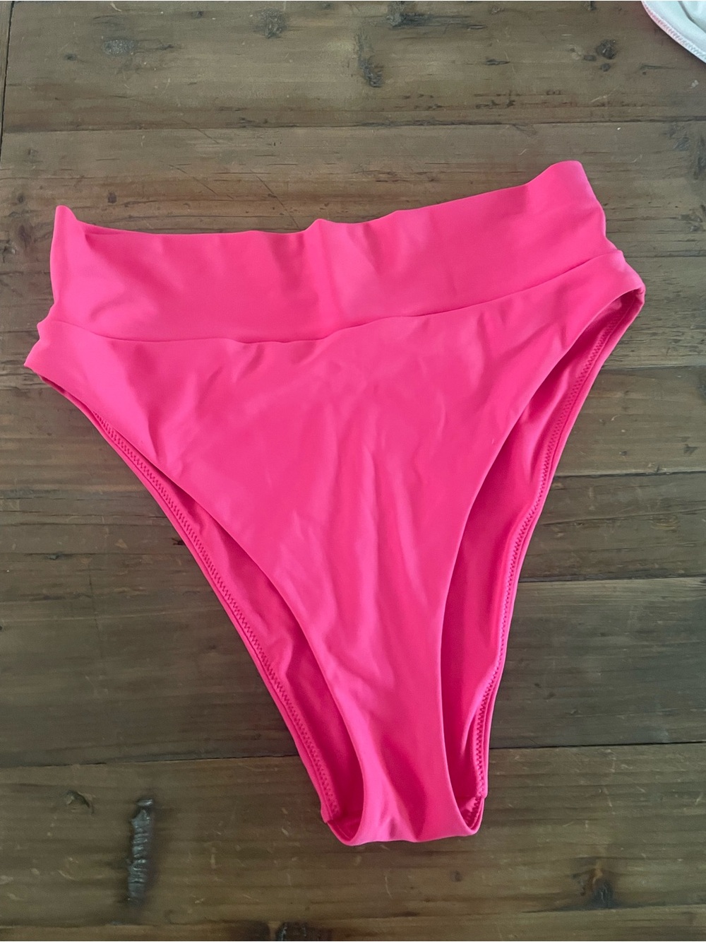 aerie Hot Pink High-Rise Bikini Bottom